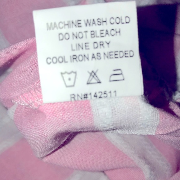 Francesca’s Helene Pink Striped Crop Top Size Large - Picture 8 of 8